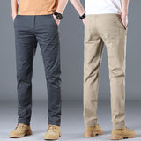 Men’s Casual Cotton Pants – Fashionable, Versatile, Mid-Rise Fit