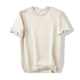 Lazy & Versatile Knitted Round Neck T-shirt for Men | Summer Style
