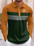Men’s Leisure Sports Long Sleeve Polo Shirt | Slim Fit Casual Top