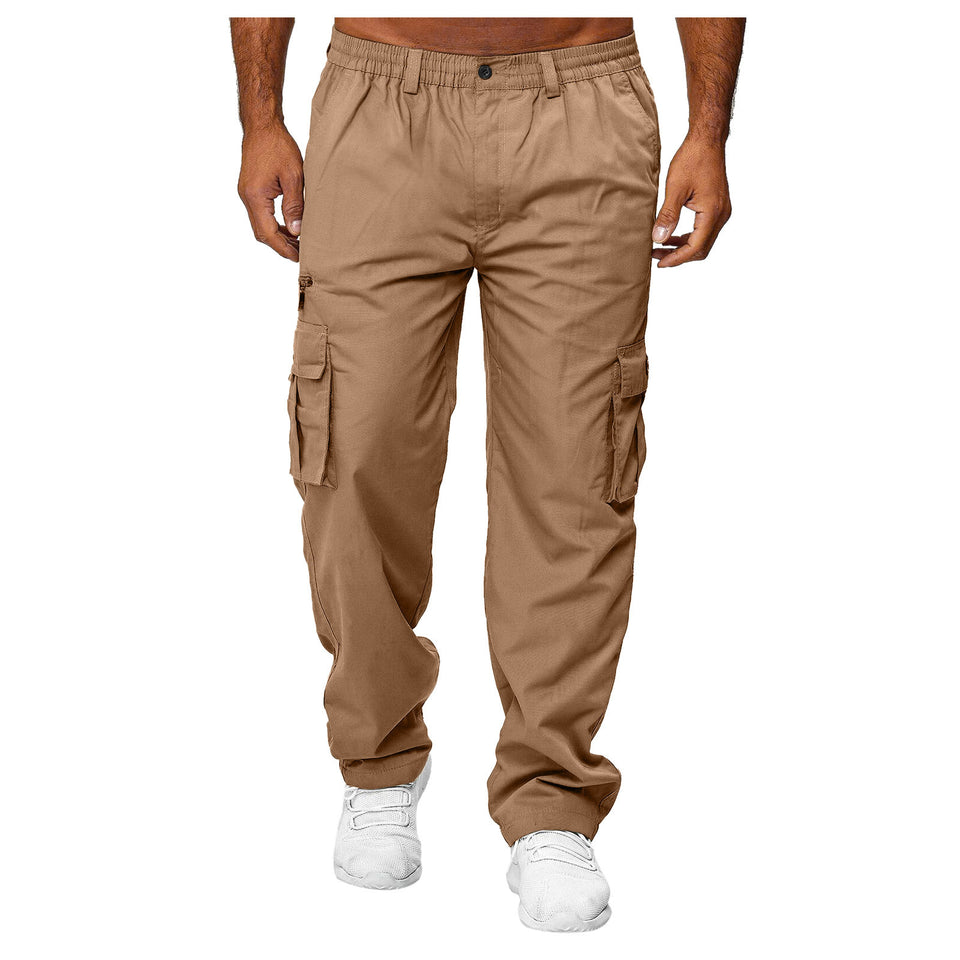Men's Casual Multi-Pocket Loose Straight Cargo Pants | Daily Comfort