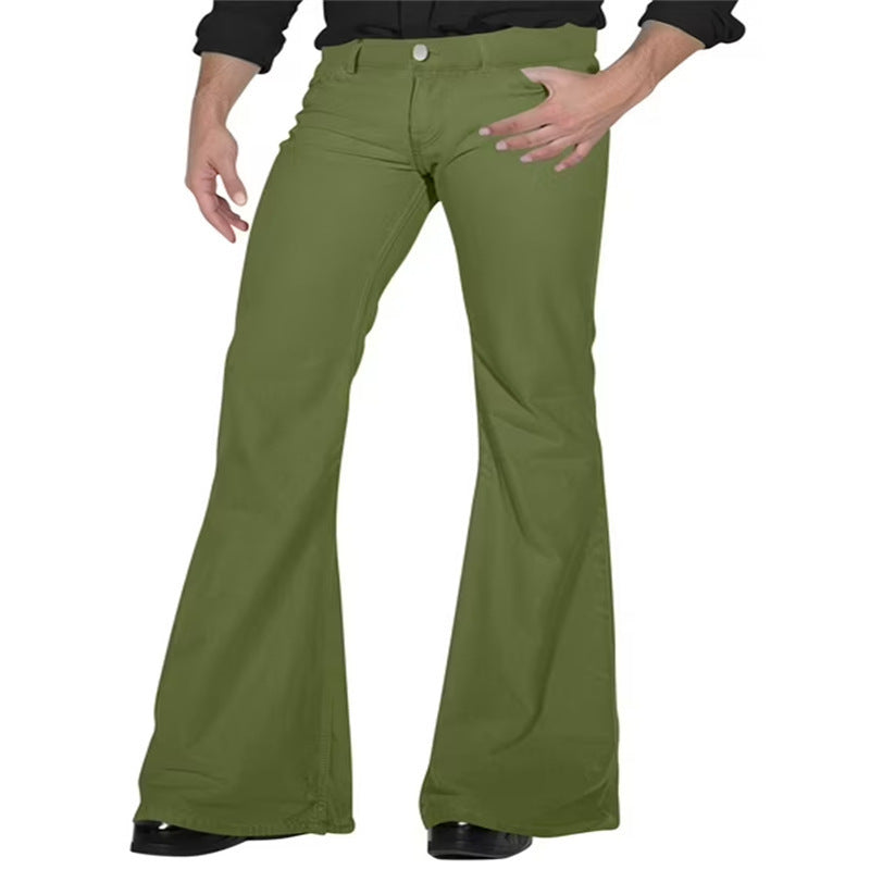 Women’s Retro Bell-Bottom Pants | Stretch Slim Fit Flared Trousers