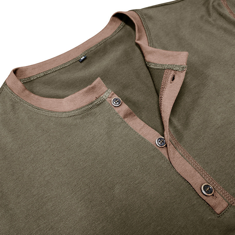 Men’s Fashion Short-Sleeved Polo Shirt | Summer V-Neck T-Shirt Top