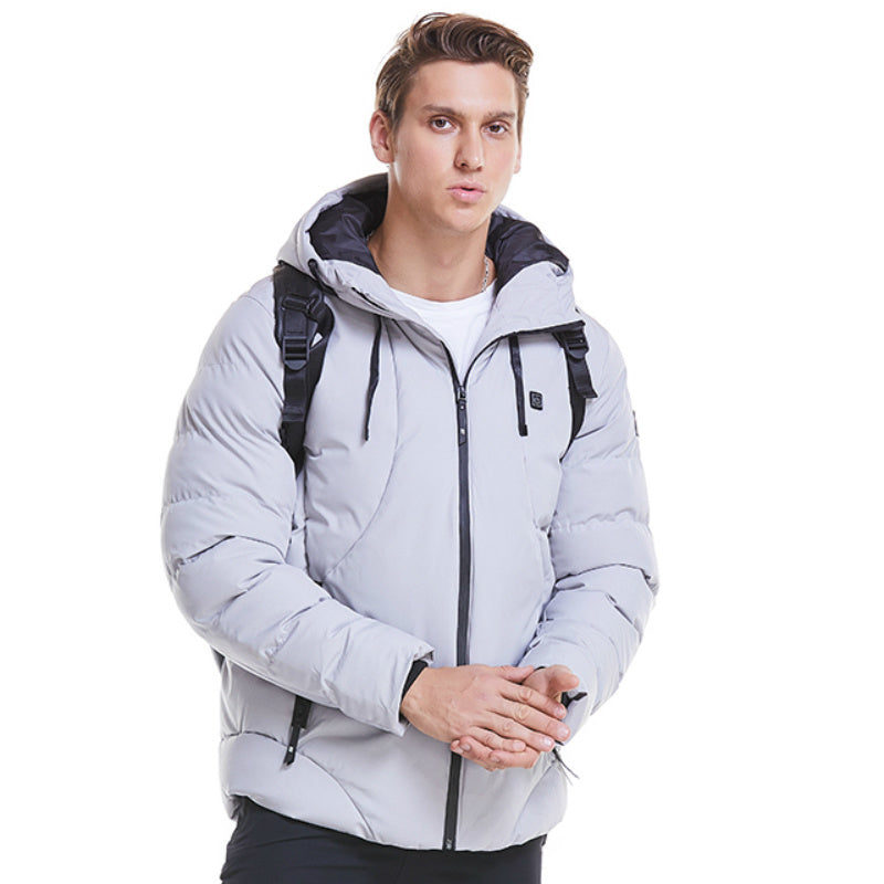 Heated USB Winter Jacket for Men & Women – Smart Electric Cotton Coat