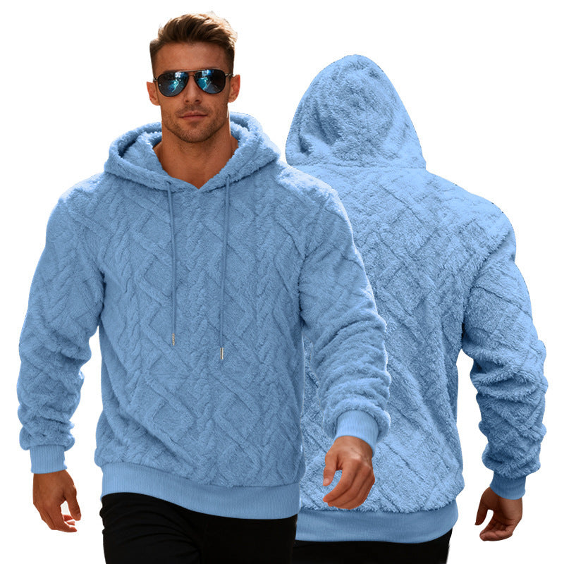 Men’s Double-Sided Velvet Fleece Pullover | Casual Warm Sweater