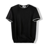 Lazy & Versatile Knitted Round Neck T-shirt for Men | Summer Style