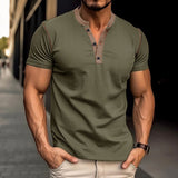 Men’s Fashion Short-Sleeved Polo Shirt | Summer V-Neck T-Shirt Top