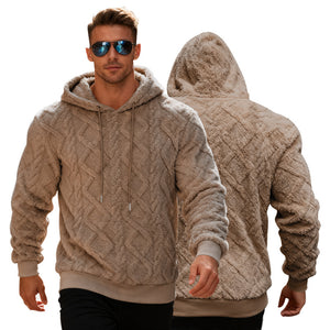 Men’s Double-Sided Velvet Fleece Pullover | Casual Warm Sweater