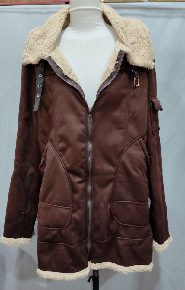 Men’s Winter Military Fleece Jacket – Tactical Warm Fur Collar Coat