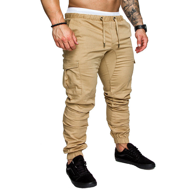 Men’s Woven Fabric Casual Pants – Lightweight Adjustable Corset Pants
