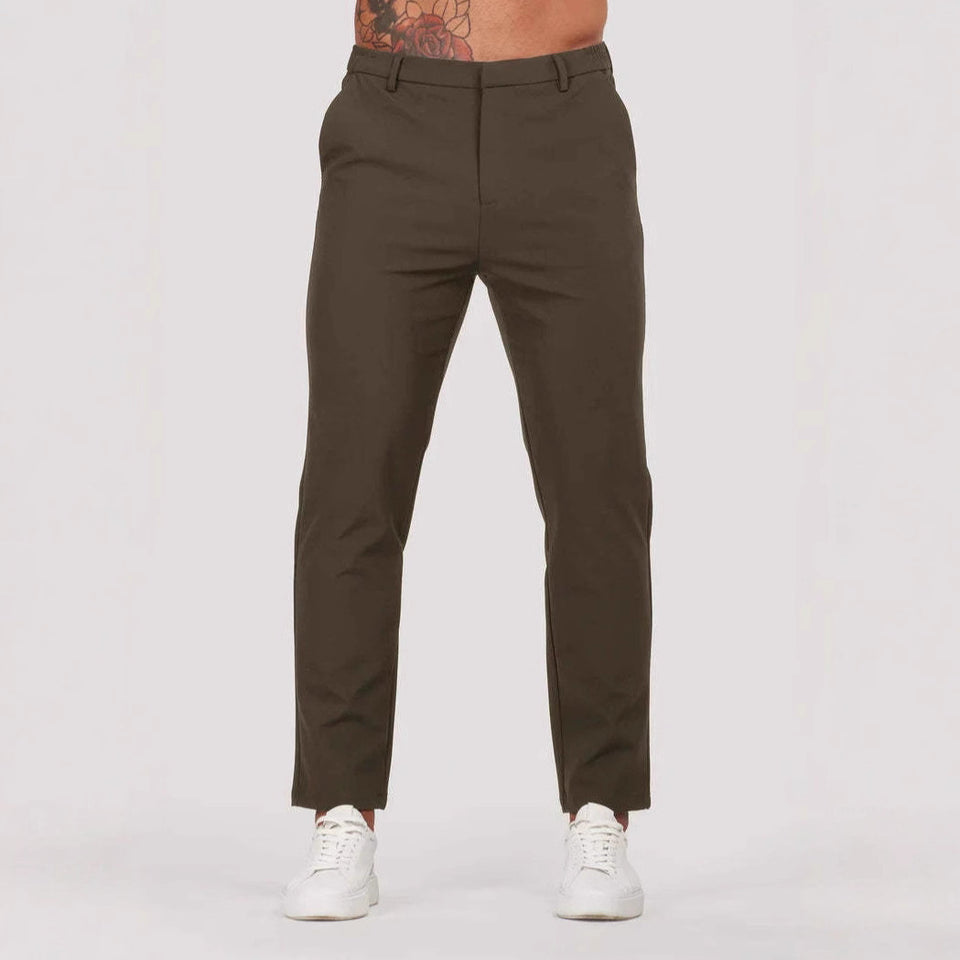 Men’s Solid Color Suit Pants | Business Casual All-Match Trousers