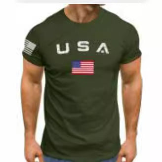 3D Digital Print Men's T-Shirt | Stylish American Round Neck Tee