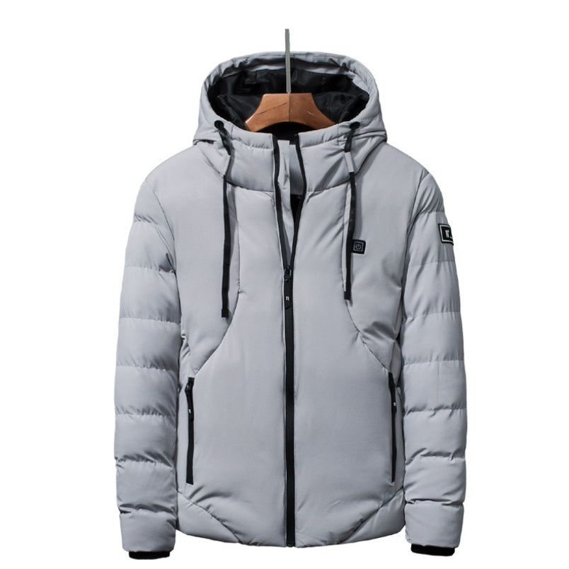 Heated USB Winter Jacket for Men & Women – Smart Electric Cotton Coat