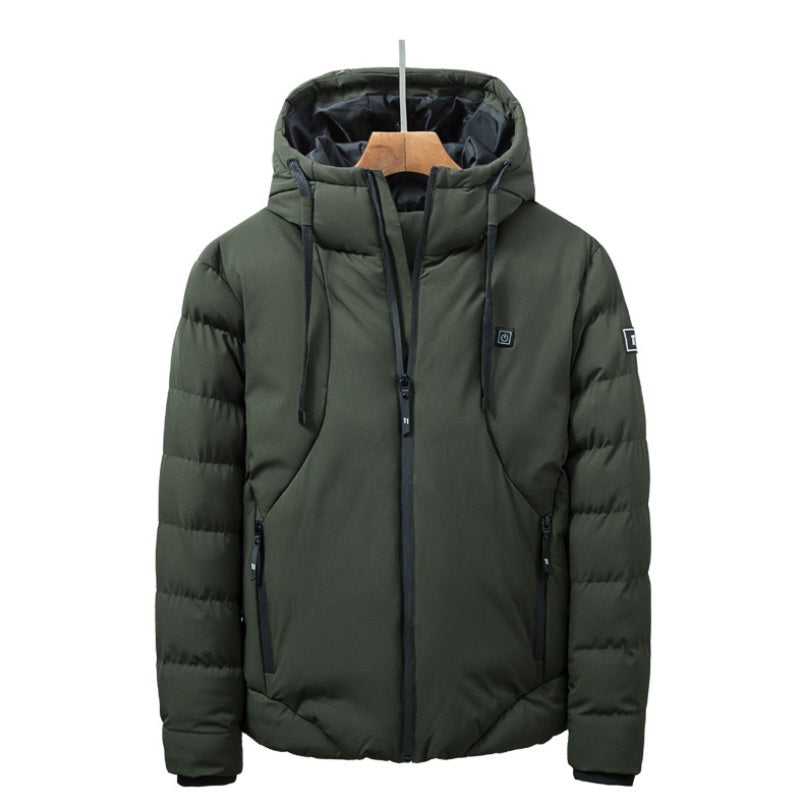 Heated USB Winter Jacket for Men & Women – Smart Electric Cotton Coat