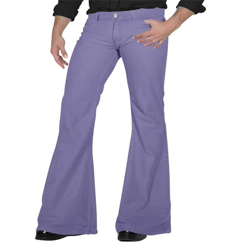 Women’s Retro Bell-Bottom Pants | Stretch Slim Fit Flared Trousers