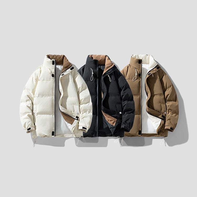 Warm Thick Youth Casual Cotton Jacket – Winter Hooded Outerwear