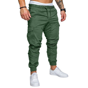 Men’s Woven Fabric Casual Pants – Lightweight Adjustable Corset Pants