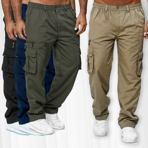 Men's Casual Multi-Pocket Loose Straight Cargo Pants | Daily Comfort