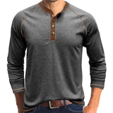 European & American Men’s Long-Sleeved Cotton T-Shirt | Outdoor Style