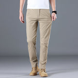 Men’s Casual Cotton Pants – Fashionable, Versatile, Mid-Rise Fit