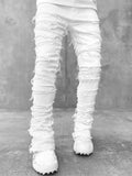 Men’s Ripped Stacked Jeans Pants