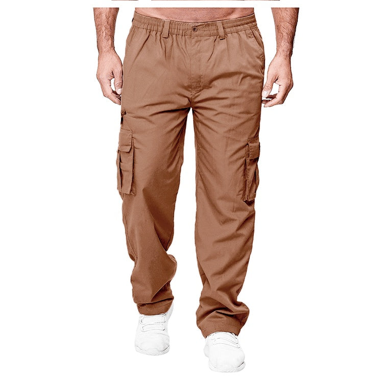 Men's Casual Multi-Pocket Loose Straight Cargo Pants | Daily Comfort
