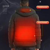 Heated USB Winter Jacket for Men & Women – Smart Electric Cotton Coat
