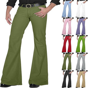 Women’s Retro Bell-Bottom Pants | Stretch Slim Fit Flared Trousers