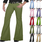 Women’s Retro Bell-Bottom Pants | Stretch Slim Fit Flared Trousers