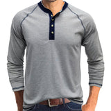 European & American Men’s Long-Sleeved Cotton T-Shirt | Outdoor Style