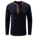 European & American Men’s Long-Sleeved Cotton T-Shirt | Outdoor Style