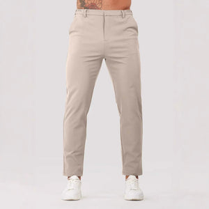 Men’s Solid Color Suit Pants | Business Casual All-Match Trousers