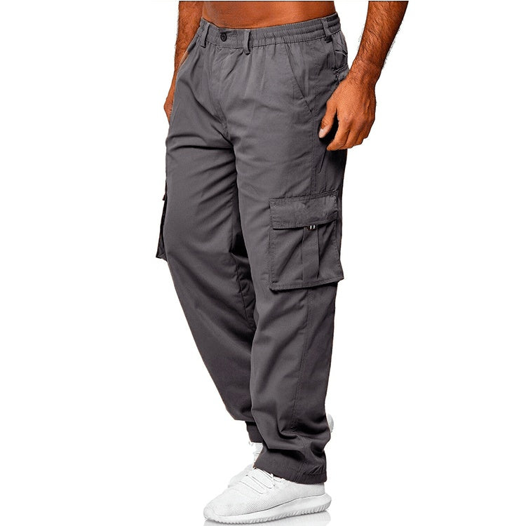 Men's Casual Multi-Pocket Loose Straight Cargo Pants | Daily Comfort