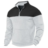 Men’s Heavy Fleece-Lined Zipper Sweater | Warm Winter Stand Collar