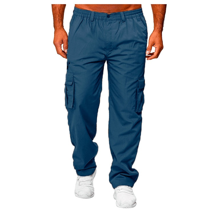 Men's Casual Multi-Pocket Loose Straight Cargo Pants | Daily Comfort