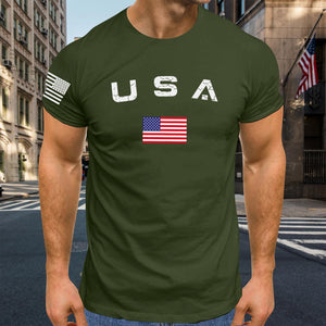 3D Digital Print Men's T-Shirt | Stylish American Round Neck Tee